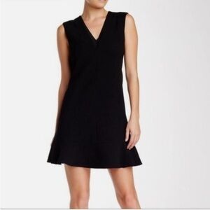 Rebecca Taylor Black Sleeveless Crepe Dress Size 4